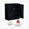 Assembled 42  High Heavy-duty Welded Storage Cabinet, Two Adjustable Shelves, 36w X 18d, Black Online