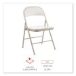 Armless Steel Folding Chair, Supports Up To 275 Lb, Taupe Seat, Taupe Back, Taupe Base, 4 carton on Sale