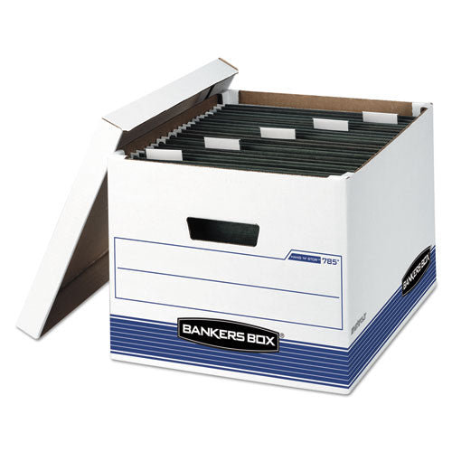 Hang n stor Medium-duty Storage Boxes, Letter legal Files, 13  X 16  X 10.5 , White blue, 4 carton For Sale