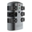 Pivot Plug Surge Protector, 6 Ac Outlets, 1,080 J, Gray on Sale