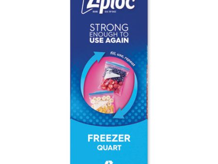 Zipper Freezer Bags, 32 Oz, 6.97  X 7.7 , Clear, 38 Bags box, 9 Boxes carton Discount