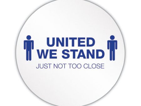 Personal Spacing Discs, United We Stand, 20  Dia, White blue, 6 pack Online