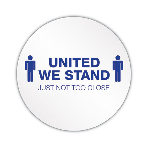 Personal Spacing Discs, United We Stand, 20  Dia, White blue, 6 pack Online