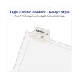 Avery-style Preprinted Legal Side Tab Divider, 26-tab, Exhibit C, 11 X 8.5, White, 25 pack, (1373) Online now