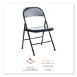 Armless Steel Folding Chair, Supports Up To 275 Lb, Black Seat, Black Back, Black Base, 4 carton Cheap