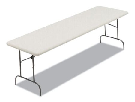 Indestructables Too 600 Series Folding Table, Rectangular, 96  X 30  X 29 , Platinum Online Hot Sale