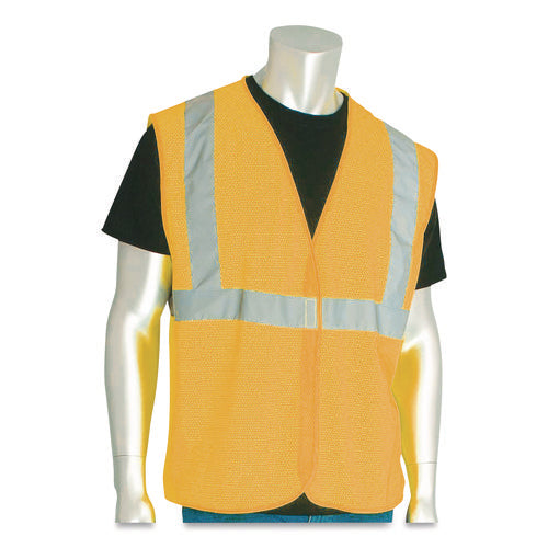 Ansi Class 2 Hook And Loop Safety Vest, Large, Hi-viz Orange Fashion