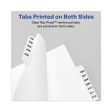 Avery-style Preprinted Legal Side Tab Divider, 26-tab, Exhibit F, 11 X 8.5, White, 25 pack, (1376) Online