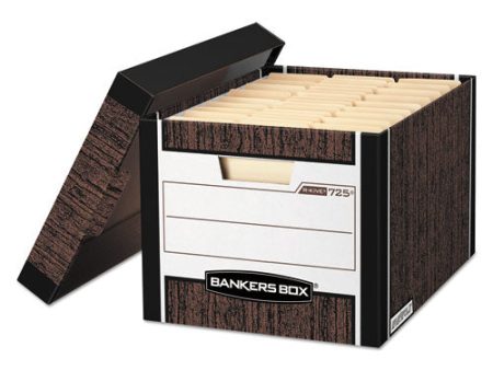 R-kive Heavy-duty Storage Boxes, Letter legal Files, 12.75  X 16.5  X 10.38 , Woodgrain, 12 carton Online now