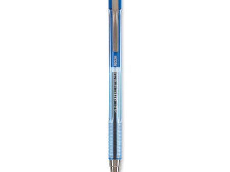 Better Ballpoint Pen, Retractable, Medium 1 Mm, Blue Ink, Translucent Blue Barrel, Dozen Fashion