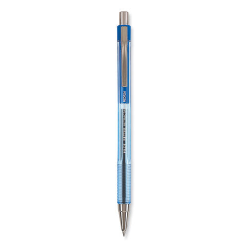 Better Ballpoint Pen, Retractable, Medium 1 Mm, Blue Ink, Translucent Blue Barrel, Dozen Fashion