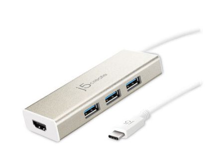 Usb-c Hub And 4k Hdmi, 3 Ports, Silver Cheap