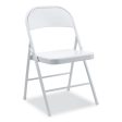 Armless Steel Folding Chair, Supports Up To 275 Lb, Gray Seat, Gray Back, Gray Base, 4 carton Online Hot Sale