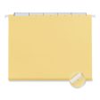 Deluxe Bright Color Hanging File Folders, Letter Size, 1 5-cut Tabs, Yellow, 25 box on Sale