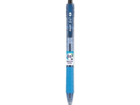 B2p Bottle-2-pen Recycled Ballpoint Pen, Retractable, Fine 0.7 Mm, Black Ink, Translucent Blue Barrel, Dozen Online now