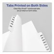 Avery-style Preprinted Legal Side Tab Divider, 26-tab, Exhibit H, 11 X 8.5, White, 25 pack, (1378) Online now