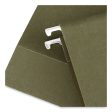 Hanging Box Bottom File Pockets, 1 Section, 3.5  Capacity, Letter Size, Standard Green, 10 box Online Hot Sale