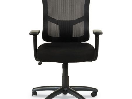 Alera Elusion Ii Series Mesh Mid-back Swivel tilt Chair, Adjustable Arms, Supports 275lb, 17.51  To 21.06  Seat Height, Black Online now