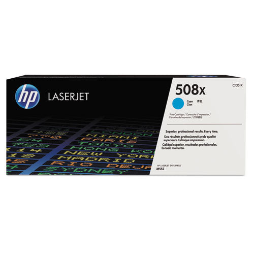 Hp 508x, (cf361x) High-yield Cyan Original Laserjet Toner Cartridge Discount