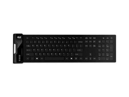 Slimtouch 232 Antimicrobial Waterproof Flex Keyboard, 120 Keys, Black For Sale