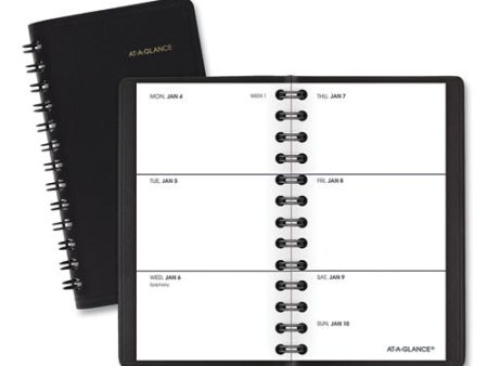 Weekly Planner, 4.5 X 2.5, Black Cover, 12-month (jan To Dec): 2025 Sale