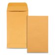 Kraft Coin And Small Parts Envelope, 28 Lb Bond Weight Kraft, #5 1 2, Square Flap, Gummed Closure, 3.13 X 5.5, Brown, 500 box Online now