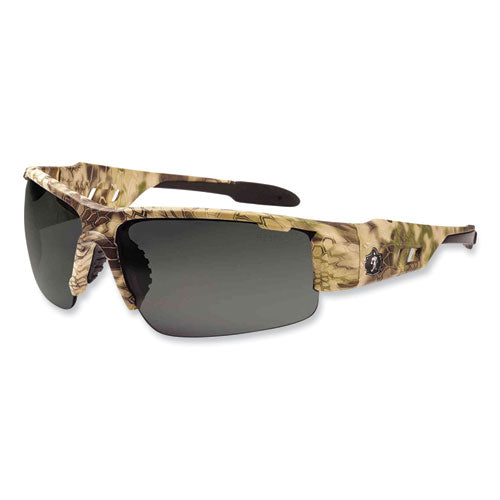 Skullerz Dagr Safety Glasses, Kryptek Highlander Nylon Impact Frame, Polarized Smoke Polycarbonate Lens Cheap