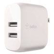 Boost Charge Dual Usb-a Wall Charger, White Online now