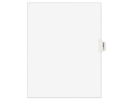 Avery-style Preprinted Legal Side Tab Divider, 26-tab, Exhibit E, 11 X 8.5, White, 25 pack, (1375) For Discount