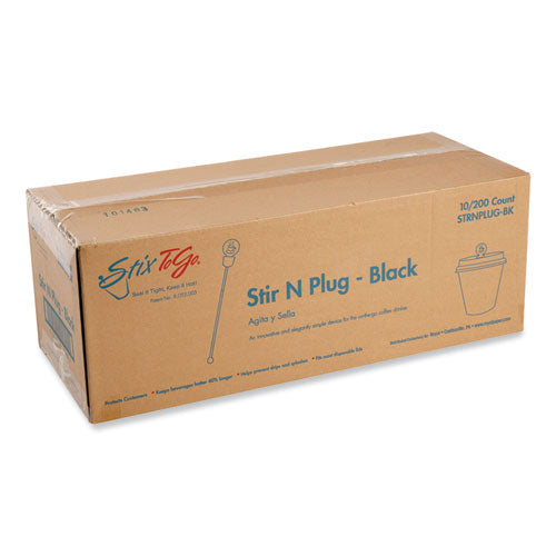 Beverage Plugs, Black, 200 box, 10 Boxes carton Cheap