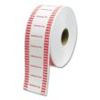 Automatic Coin Wrapper Roll For Coin Wrapping Machines, Pennies, $0.50, White red, 2,000 roll, 8 Rolls carton For Cheap