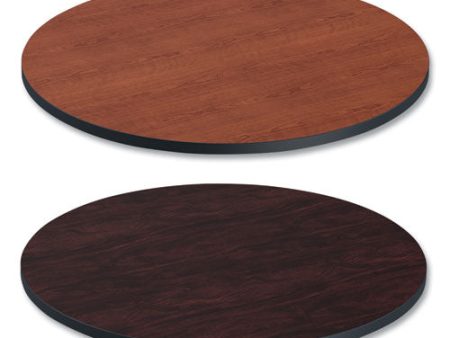 Reversible Laminate Table Top, Round, 35.5  Diameter, Medium Cherry mahogany Online Sale