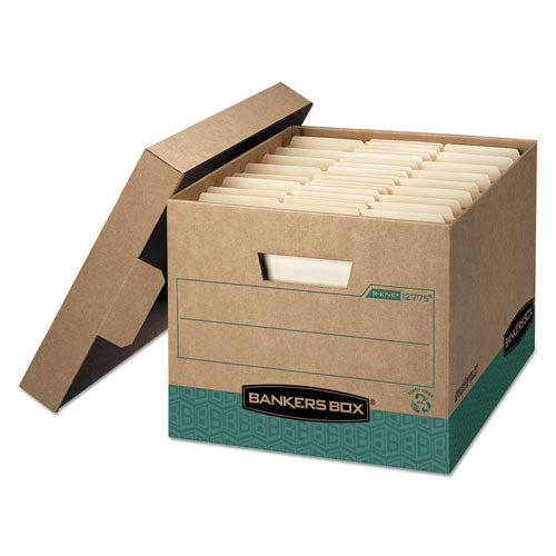 R-kive Heavy-duty Storage Boxes, Letter legal Files, 12.75  X 16.5  X 10.38 , Kraft green, 12 carton For Cheap