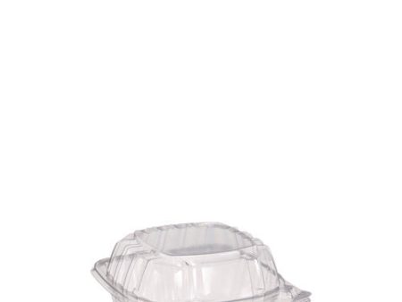 Clearseal Hinged-lid Plastic Containers, 5.8 X 6 X 3, Clear, Plastic, 125 pack, 4 Packs carton Hot on Sale