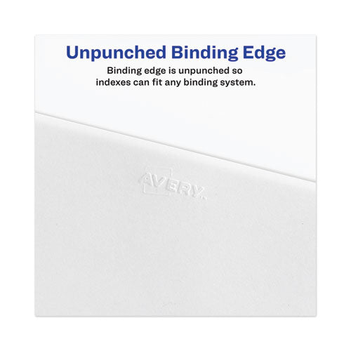 Avery-style Preprinted Legal Side Tab Divider, 26-tab, Exhibit G, 11 X 8.5, White, 25 pack Discount