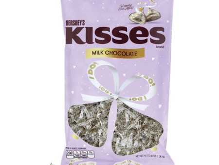 Kisses Wedding  i Do  Milk Chocolates, Gold Wrappers silver Hearts, 48 Oz Bag Cheap