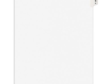 Avery-style Preprinted Legal Side Tab Divider, 26-tab, Exhibit A, 11 X 8.5, White, 25 pack, (1371) Supply