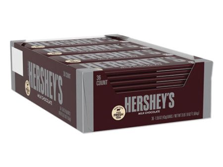 Chocolate Bars, Milk Chocolate, 55.8 Oz, 36 box Discount