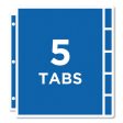 Protect  n Tab Top-load Clear Sheet Protectors W five Tabs, Letter Discount