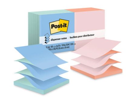 Original Pop-up Refill, Beachside Cafe Collection Alternating-color Value Pack, 3  X 3 , 100 Sheets pad, 12 Pads pack on Sale