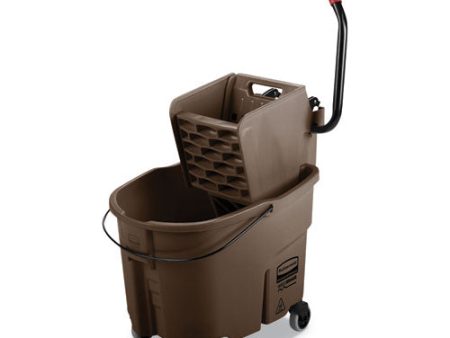 Wavebrake 2.0 Bucket wringer Combos, Side-press, 35 Qt, Plastic, Brown For Cheap