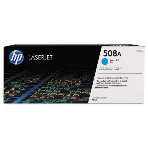 Hp 508a, (cf361a) Cyan Original Laserjet Toner Cartridge For Discount