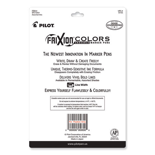 Frixion Colors Erasable Porous Point Pen, Stick, Bold 2.5 Mm, Assorted Ink And Barrel Colors, 12 pack Online