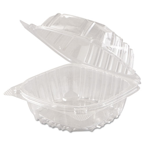 Clearseal Hinged-lid Plastic Containers, 5.8 X 6 X 3, Clear, Plastic, 125 pack, 4 Packs carton Hot on Sale