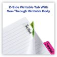 Ultra Tabs Repositionable Tabs, Margin Tabs: 2.5  X 1 , 1 5-cut, Assorted Neon Colors, 24 pack Hot on Sale