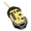 Power It! Safety Power Strip With Gfci Plug, 8 Outlets, 12 Ft Cord, Yellow black Fashion