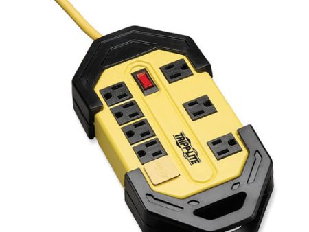 Power It! Safety Power Strip With Gfci Plug, 8 Outlets, 12 Ft Cord, Yellow black Fashion