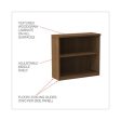 Alera Valencia Series Bookcase,two-shelf, 31.75w X 14d X 29.5h, Modern Walnut For Sale