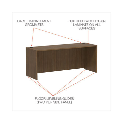 Alera Valencia Series Credenza Shell, 70.88w X 23.63d X 29.5h, Modern Walnut Online Hot Sale