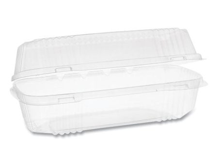 Clearview Smartlock Hinged Lid Container, Hoagie Container, 27 Oz, 9.25 X 4.5 X 3, Clear, Plastic, 250 carton Cheap